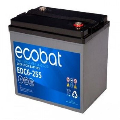 Imagen de Batería AGM 245Ah 6V ECOBAT EDC 6-255 Agm ciclo profundo
