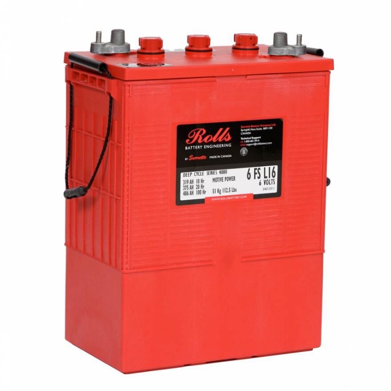 Imagen de BATERÍA ROLLS Traction 6FS 375 6V 375Ah