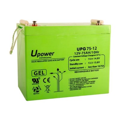 Imagen de Batería U POWER GEL UPG75-12