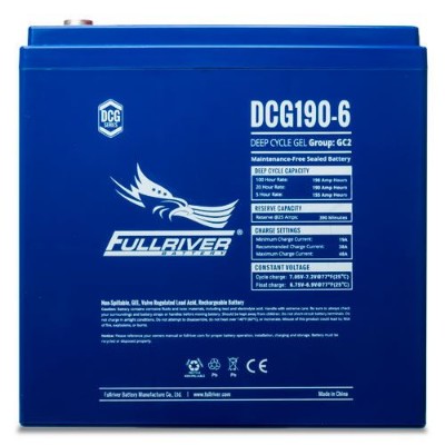 Imagen de BATERÍA FULLRIVER GEL Ciclica DCG190-6 6V 190Ah
