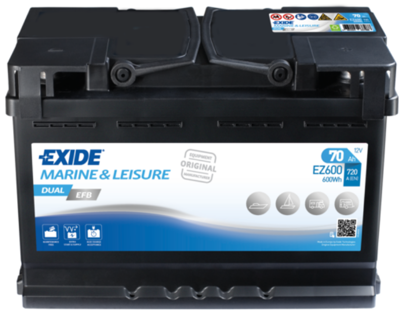 Imagen de Batería EXIDE EZ600 Marine & Leisure Dual EFB