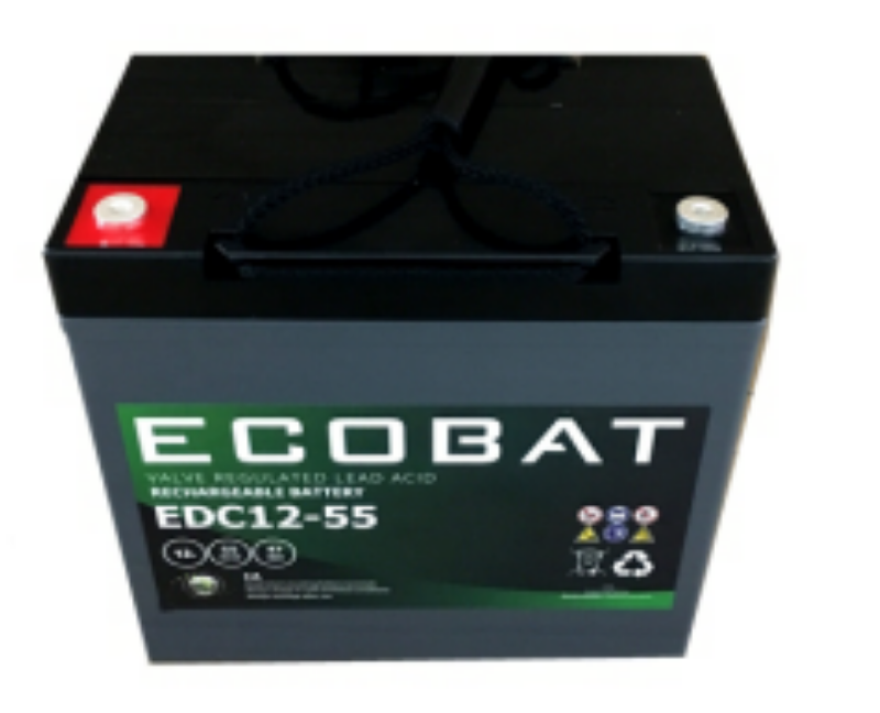 Imagen de Batería AGM 55Ah 12V ECOBAT EDC 12-55 Agm ciclo profundo