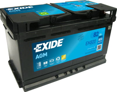 Imagen de Batería EXIDE EK820 Start-Stop AGM (equivale a TUDOR T820)