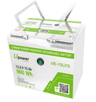 Imagen de BATERÍA U POWER Litio UE-12Li75 12,8V 75Ah