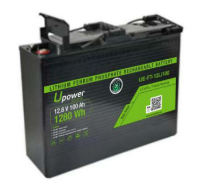 Imagen de Batería U POWER 12,8V 100Ah Litio Frontal  