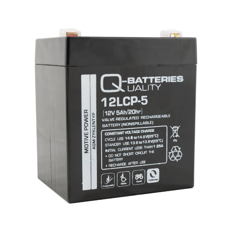 Imagen de Batería Q-BATTERIES 12LCP-5 AGM Ciclica