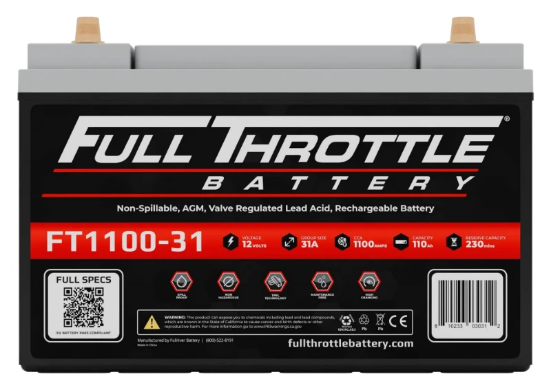 Imagen de Bateria FULLRIVER HC110 ó FT1100-31 Alto Arranque 