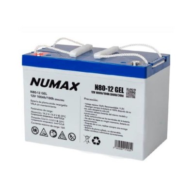 Imagen de BATERÍA NUMAX Ciclica N80-12GEL 12V 80Ah