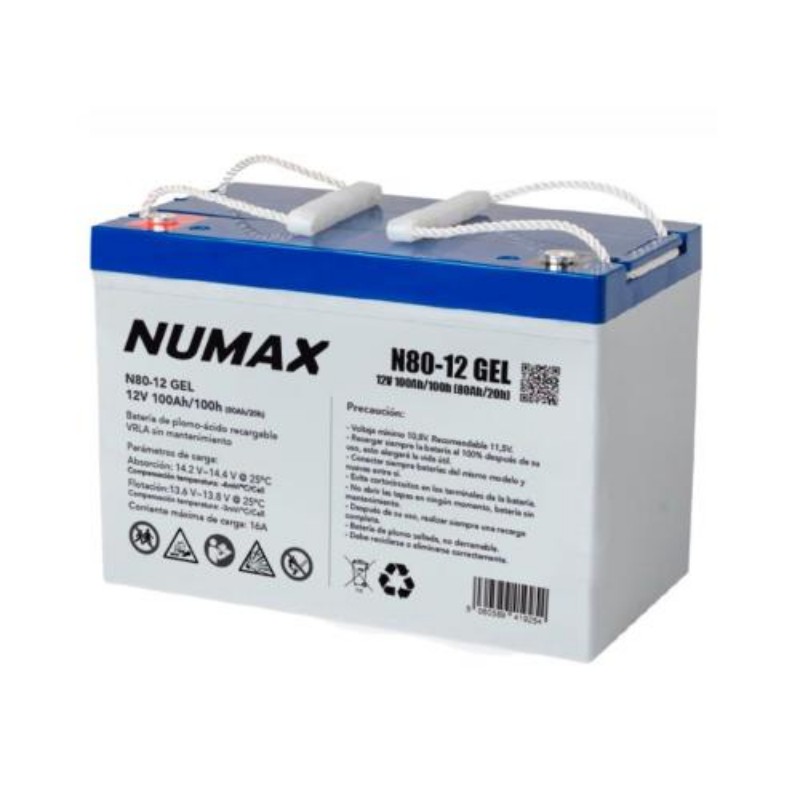 Imagen de BATERÍA NUMAX Ciclica N80-12GEL 12V 80Ah