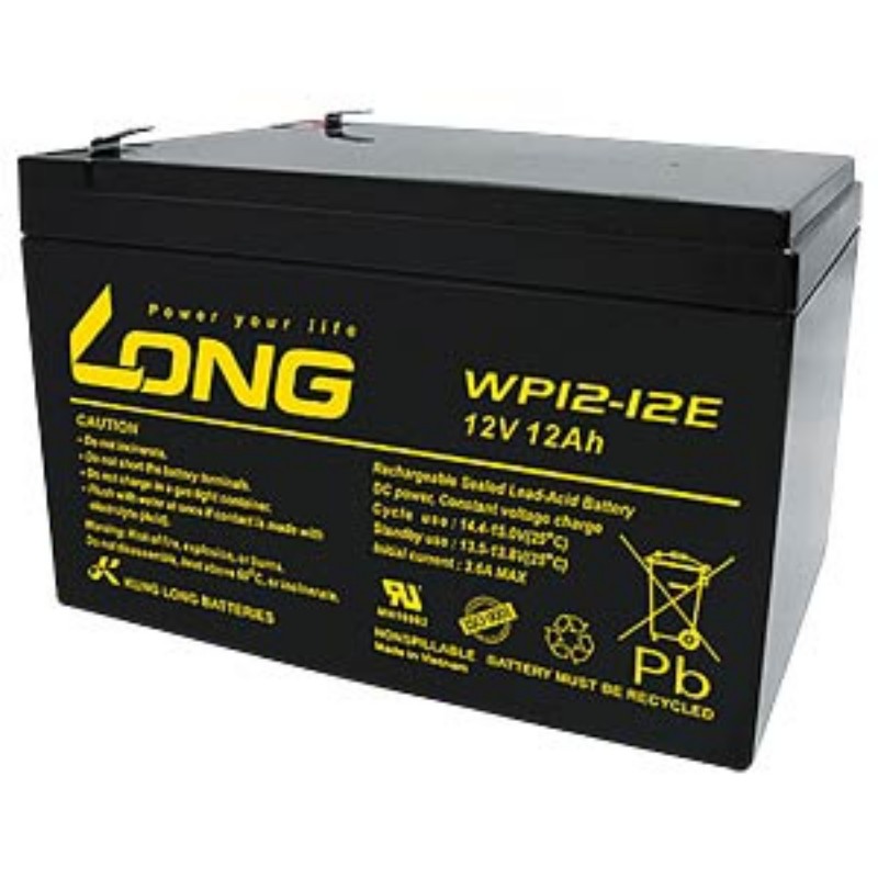 Imagen de BATERÍA LONG AGM Ciclica WP12-12E 12V 12Ah