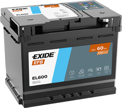 Imagen de Batería EXIDE EL600 (equivale a TUDOR TL600) Start-Stop EFB