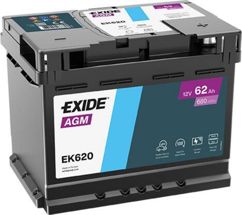 Imagen de Batería EXIDE EK620 Start-Stop AGM (equivale a TUDOR TK600)