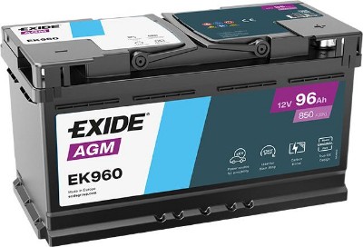 Imagen de Batería EXIDE EK960 Start-Stop AGM (equivale a TUDOR TK960)