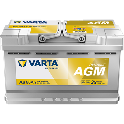 Imagen de BATERÍA VARTA Dynamic AGM A6 12V 80Ah