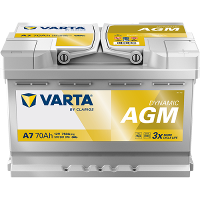 Imagen de BATERÍA VARTA A7 Dynamic AGM 70Ah 760A