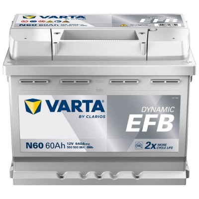 Imagen de BATERÍA VARTA Dynamic EFB N60 12V 60Ah