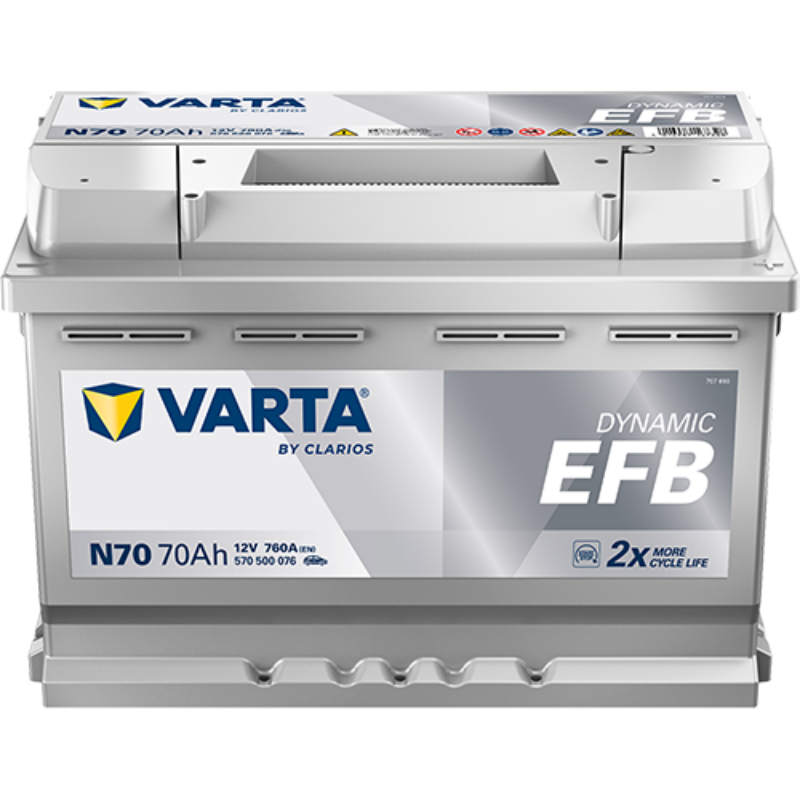 Imagen de BATERÍA VARTA Dynamic EFB N70 12V 70Ah