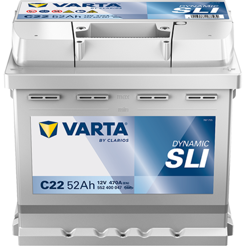 Imagen de BATERÍA VARTA Dynamic SLI C22 12V 52Ah
