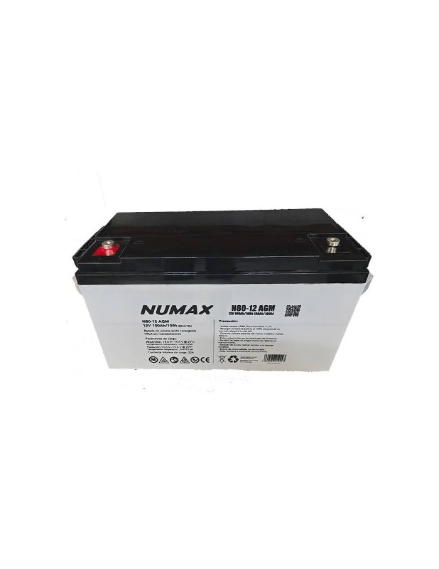 Imagen de BATERÍA NUMAX Ciclica N80-12AGM 12V 80Ah