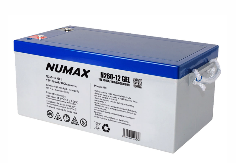 Imagen de Batería NUMAX N260-12 GEL Ciclo profundo