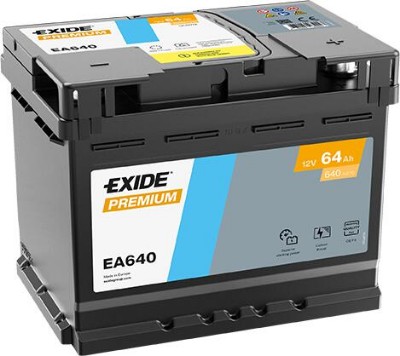 Imagen de BATERÍA EXIDE Premium EA640 12V 64Ah
