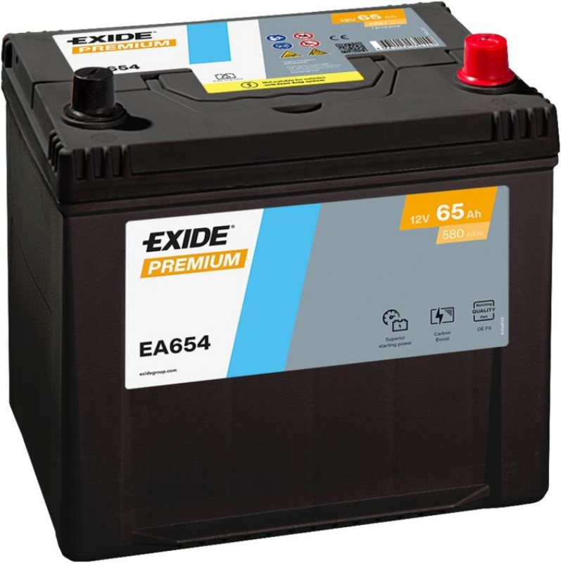 Imagen de BATERÍA EXIDE Premium EA654 12V 65Ah