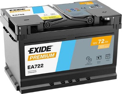 Imagen de BATERÍA EXIDE Premium EA722 12V 72Ah