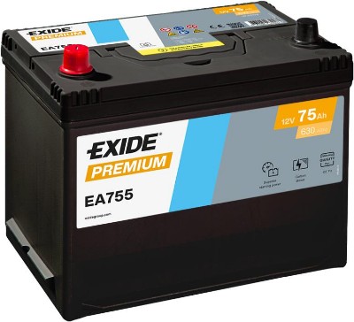 Imagen de BATERÍA EXIDE Premium EA755 12V 75Ah