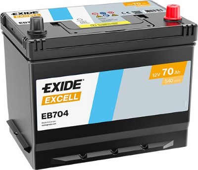 Imagen de Batería EXIDE EB704 Excell 70Ah 540A