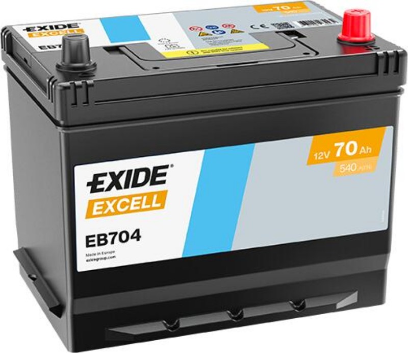 Imagen de BATERÍA EXIDE EB704 Excell 70Ah 540A