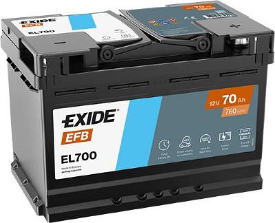 Imagen de Batería EXIDE EL700 Start-Stop EFB