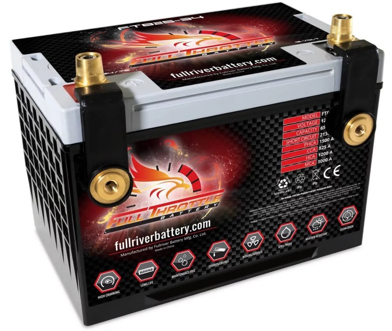 Imagen de Batería FULLRIVER HC65S Alto Arranque AGM 65Ah 825A