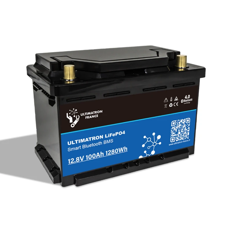 Imagen de Batería Litio 100Ah 12,8V ULTIMATRON ULS-12-100 ciclo profundo autocaravana