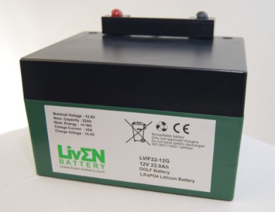 Imagen de BATERÍA LIVEN Litio Golf LVIF22-12G 12,8V 22Ah