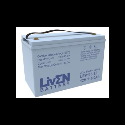 Imagen de BATERÍA LIVEN AGM Ciclica LEV116-12 12V 116Ah