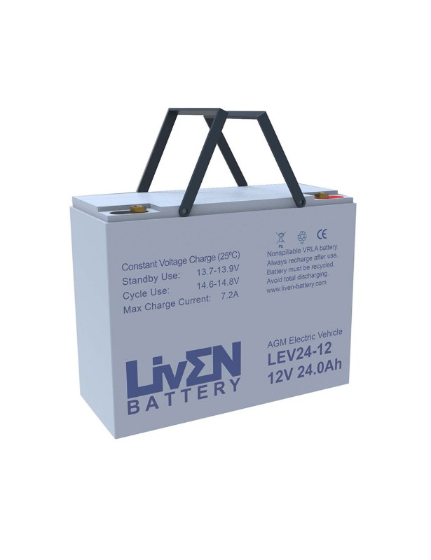 Imagen de BATERÍA LIVEN AGM Ciclica LEV24-12 12V 24Ah