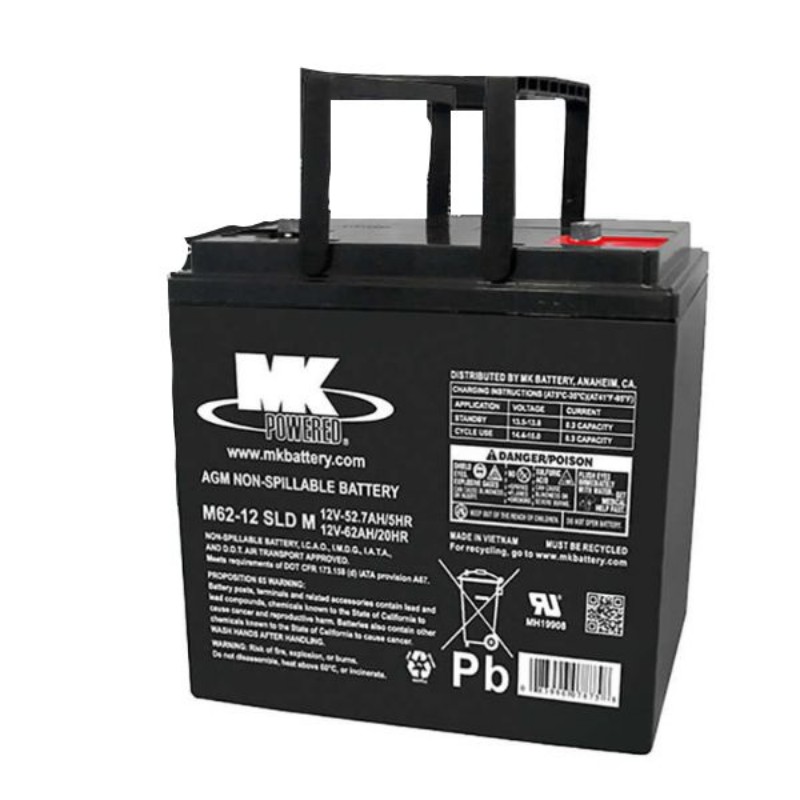 Imagen de BATERÍA MK Powered AGM Ciclica M62-12 SLD-M 12V 65Ah